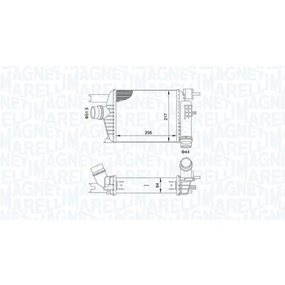 Abbildung von MAGNETI MARELLI 351319205160 Ladeluftkühler DACIA: Duster SUV, RENAULT: Captur