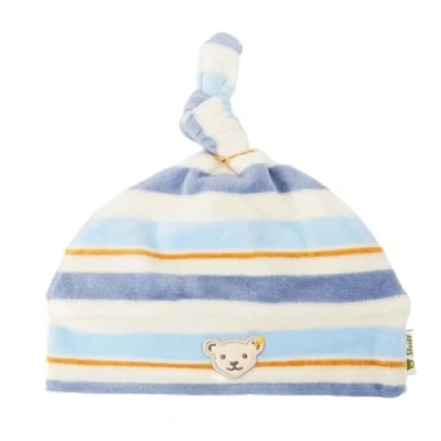 Abbildung von Steiff GOTS Wellness Mütze für Kinder, Größe: 39, Powder blue