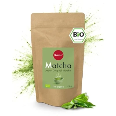 Abbildung von Bio Matcha Tee Pulver Qualität aus Japan 200 g Ideal für Latte, &amp; Smoothies Vegan, ohne Zusätze, reich an Antioxidantien von Quertee