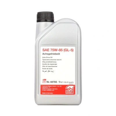 Abbildung von FEBI BILSTEIN 48785 Achsgetriebeöl 1 75W 85 API GL 5 MERCEDES BENZ: Vito Mixto, Viano, CLK Coupe, AUDI: A3 Schrägheck, A4 B7 Avant, Q7