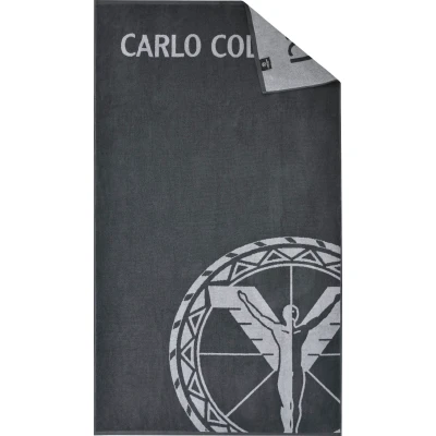Abbildung von Carlo Colucci Strandtuch &quot;Stefano&quot;, (1 St.), mit auffälligem Logo und Schriftzug