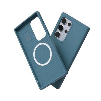 Abbildung von RhinoShield Case kompatibel mit [Galaxy S24 Ultra] SolidSuit MagSafe Stoßdämpfende &amp; schlanke Schutzhülle Premium Finish 3.5 Meter Fallschutz Ozeanblau