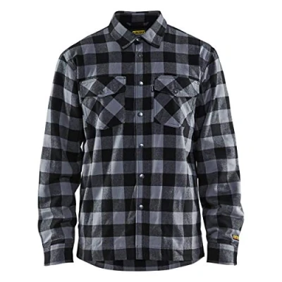 Abbildung von Blaklader 32251131 GEFÜTTERTES FLANELL HEMD, Dunkelgrau / Schwarz, grootte XL