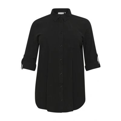 Abbildung von Kaffe Curve Hemdbluse, Damen, Größe: 44, Black deep