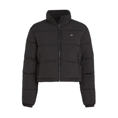 Abbildung von Tommy Jeans Essential Puffer Winterjacke, Damen, Größe: XL, Black