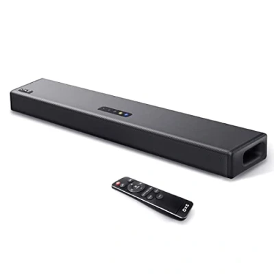 Abbildung von OXS S3 Soundbar für Fernseher, Heimkino Audio mit Bluetooth 5.0, dynamischer Bass, 3D Surround Sound, Dialogverbesserung, AUX/optisch/koaxial kompatibel, mehrere Klangmodi, wandmontierbar