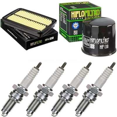 Abbildung von Luftfilter Ölfilter Zündkerzen für GSX 650 F Baujahr 2008 2016 Servicekit Wartungskit