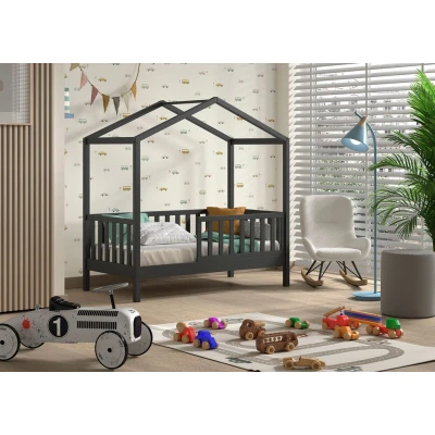 Abbildung von Home affaire Hausbett, in 70x140 cm mit Dachaufbau, Rausfallschutz, Lattenrost und 3 Farben