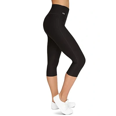 Abbildung von Formbelt 3/4 Capri MIT Handytasche Leggings Hosen, Damen, Größe: Large, Schwarz