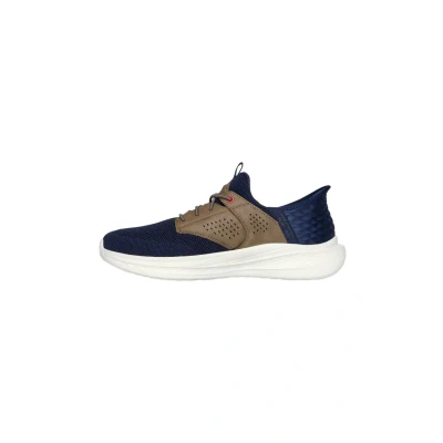 Abbildung von Skechers USA Men&#039;s Slade Caster Sneaker, Marineblau/Tan, 44 EU