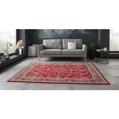 Abbildung von Home affaire Teppich Halton, rechteckig, Höhe: 8 mm, Kurzflor, Orient Optik, mit Bordüre, Läufer, pflegeleicht, gekettelt