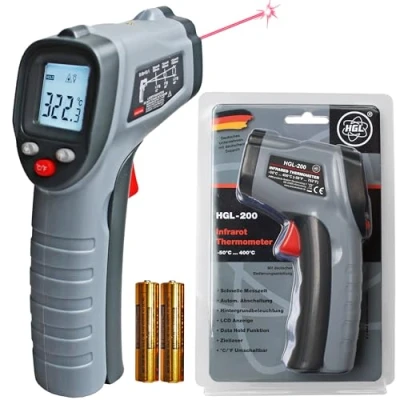 Abbildung von HGL Electronics Infrarot Thermometer 200 / 205 50C ... 400C 600C Temperaturmessgerät, 2 AAA Batterien erforderlich (enthalten)
