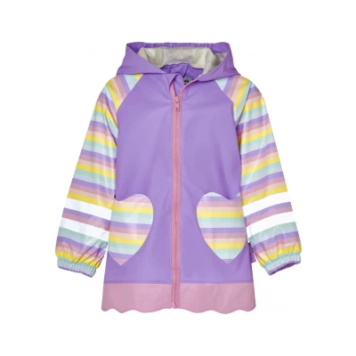 Abbildung von Playshoes Regenjacke Unisex Kinder Wind und wasserdicht Regenmantel Regenbekleidung, Einhorn, 116