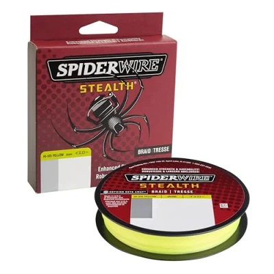 Abbildung von Spiderwire Unisex Erwachsene SCS30Y 125 Stealth Hi Vis Gelb 0,30 mm, Neongelb, 30lb 125yd