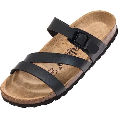 Abbildung von Palado Ikaria Pantolette flach, Größe: 37, Schwarz Schuhe