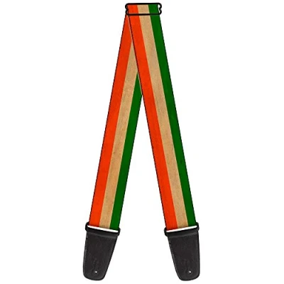 Abbildung von Buckle Down GS W30957 Gitarrengurt mit Irland Flagge, Streifen, Distressed 5,1 cm breit