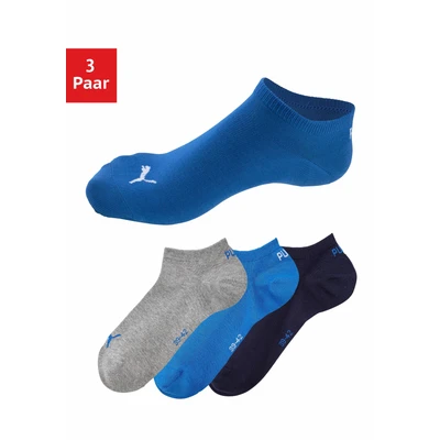 Abbildung von Puma 3P Sneaker Socks Schwarz/Blau Gr 39/42