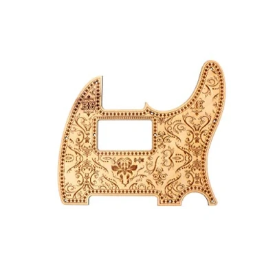Abbildung von Alnicov 8 Loch Telecaster Schlagbrett für Gitarre, florales Design, Ersatz FD Standard Teil