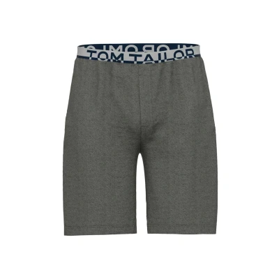 Abbildung von TOM Tailor Bermuda Nachtwäsche Hose, Herren, Größe: 48, Grau dunkel melange