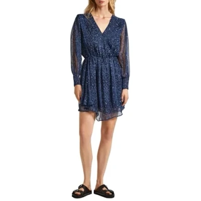 Abbildung von Pepe Jeans Damen Camille Kleid, Blau (Dulwich Blue), S