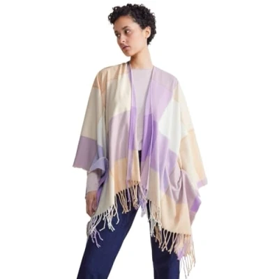 Abbildung von Street One KARO Sommer Cape, Damen, Größe: Size, Lila