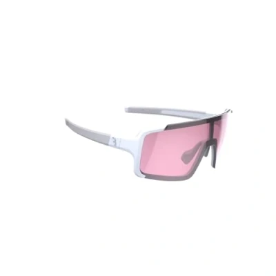 Abbildung von BBB Cycling Fahrradbrille Sportbrille Radsport Sonnenbrille Herren und Damen Kleinere Passform 100% UV Schutz Gravelbike Rennrad &amp; MTB Chester Narrow Matt Weiß Pink BSG 73