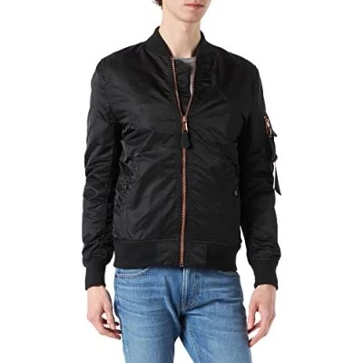 Abbildung von Alpha Industries MA1 VF LW Bomberjacke, Herren, Größe: Medium, Black kopper