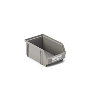 Abbildung von Kennoset Sichtlagerkasten 6547 30R, BxTxH 103x160x73 mm, aus recyceltem Polypropylen, grau (RAL 7023). Karton mit 20 Sichtlagerkästen.