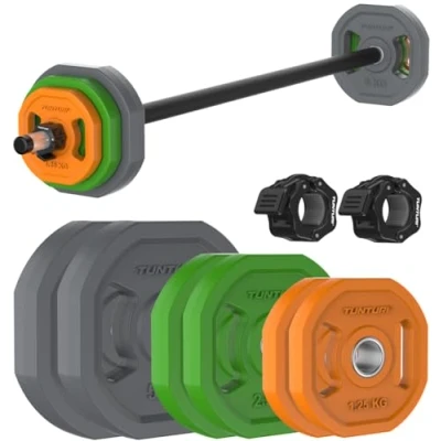 Abbildung von Aerobic Pump Gewichteset 20KG Hantelset aus Gummi inkl. Hantelstange