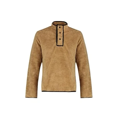 Abbildung von Trendyol Herren Stehkragen Uni Regular Sweatshirt, braun, S