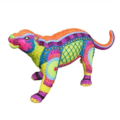 Abbildung von Aqua Della Dia De Los Muertos Jaguar Aquarium Ornament 19,5x7,4x...