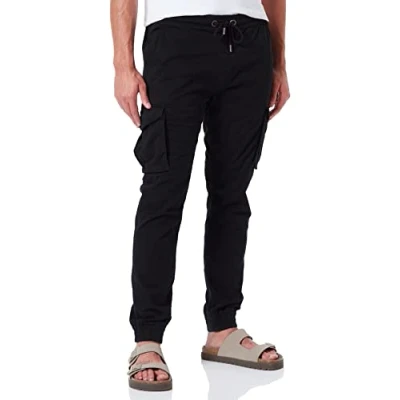 Abbildung von Alpha Industries Cotton Twill Jogger Freizeithose für Herren Black