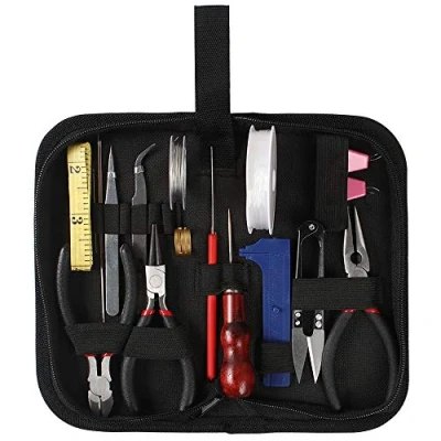 Abbildung von Kulannder Schmuck Werkzeugset 22 PCS Reparatur Set Schmuckherstellungsset mit Lagen, Schere und Stifte für Holzarbeiten,DIY Schmuckherstellung Halskette DIY Handmade.