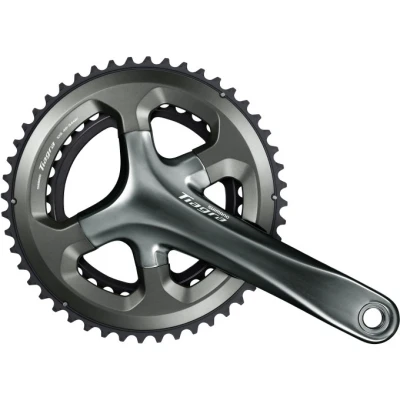 Abbildung von Kettenrad garnitur 2 X 10 Fach Shimano Tiagra FC 4700 172,5/50 34Z Mit Hohlachse Schwarz