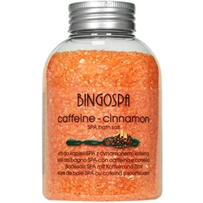 Abbildung von Anti Cellulite Badesalz Koffein und Zimt 600 g BINGOSPA