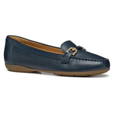 Abbildung von Geox Slipper, Damen, Größe: 39.5, Blau Leder