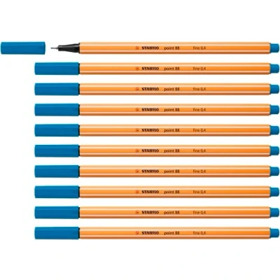 Abbildung von Fineliner STABILO point 88 10er Pack hellblau