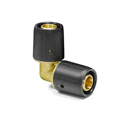 Abbildung von qpool24 Steckfitting Pipetec Steck Übergang von Aluverbundrohr, Winkel 90 für Aluverbundrohr