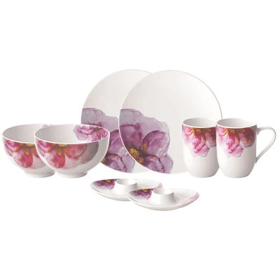 Abbildung von Villeroy &amp; Boch Rose Garden Frühstücksset 8 tlg