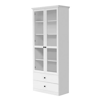 Abbildung von trendteam smart living Vitrine Schrank Wohnzimmerschrank Wohnzimmer Baxter Aufbaumaß (BxHxT) 81 x 196 41 cm Farbe Weiß 186013101