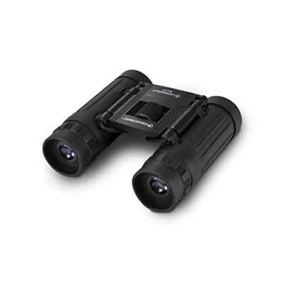Abbildung von Celestron 72350 LandScout 8 x 21mm Wasserbeständiges Dachkantprismenfernglas mit griffiger Gummioberfläche, vergüteter Linse, K9 optischem Glas, Halsriemen und weicher Tragetasche, schwarz