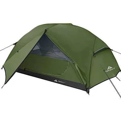 Abbildung von Forceatt Zelt 2 Personen Camping Zelt, Doors Wasserdicht &amp; Winddicht 3 4 Saison Ultraleichte Rucksack für Trekking, Camping, Outdoor. (2 Dunkelgrün)