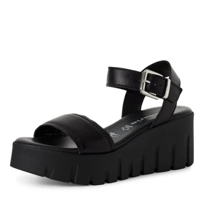 Abbildung von Tamaris Keilsandalette black, Damen, Größe: 38, Black Schuhe