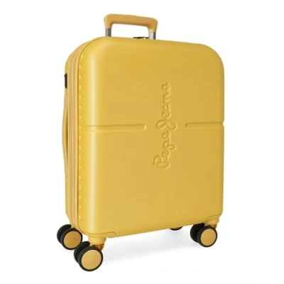 Abbildung von Pepe Jeans Highlight Kabinentrolley, Ocker, 40 x 55 20 cm, starr, ABS, integrierter TSA Verschluss, 37 l, 2,74 kg, 4 Räder, ausziehbar, Handgepäck