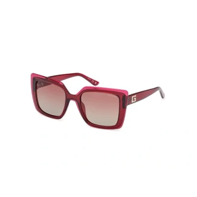 Abbildung von Guess Iniettato Sonnenbrille, Damen, Größe: One Size, borgogna sfumato