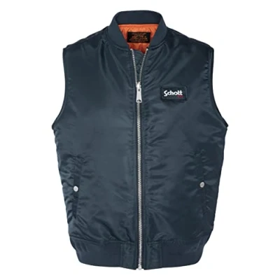 Abbildung von Schott MA1 Weste, Herren, Größe: Medium, Bleu marine