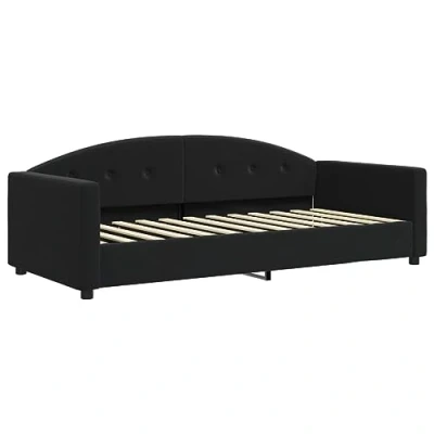 Abbildung von vidaXL Tagesbett, Gästebett 2 in 1, Sofabett Schlafsofa für Schlafzimmer Wohnzimmer, Bettsofa Sofa, Modernes Design, Schwarz 90x200cm Samt