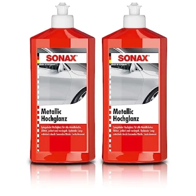 Abbildung von SONAX 2X 03172000 MetallicHochglanz Lackpolitur für Metalliclacke 500ml