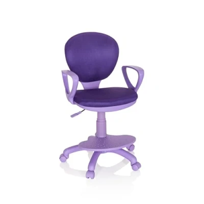 Abbildung von hjh OFFICE Drehstuhl Kinderdrehstuhl KID COLOUR Stoff mit Armlehnen (1 St), Kinder Bürostuhl mitwachsend, ergonomisch