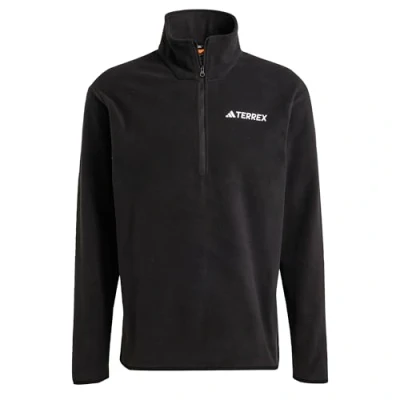 Abbildung von adidas Multi Essentials Fleece Jacke mit halbem Reißverschluss, Größe S